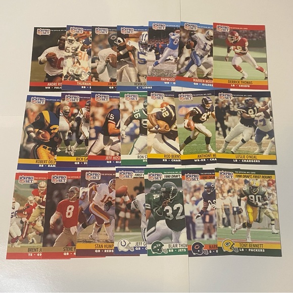 1989 - 1990  Pro Set Football Cards Lot of 82 Cards Vintage - Picture 6 of 8